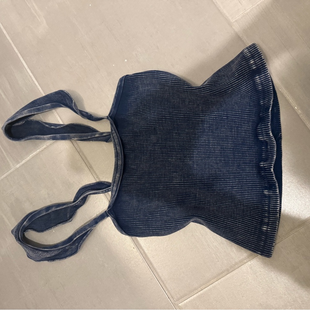 Stylish Blue Women's tank free people movement size m/l navy